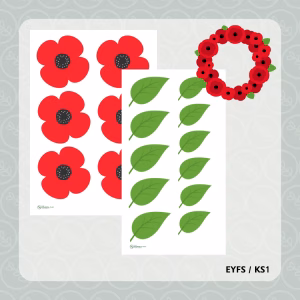 Remembrance Day Poppy Wreath Craft