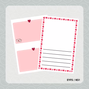 Valentines Day Writing Frames
