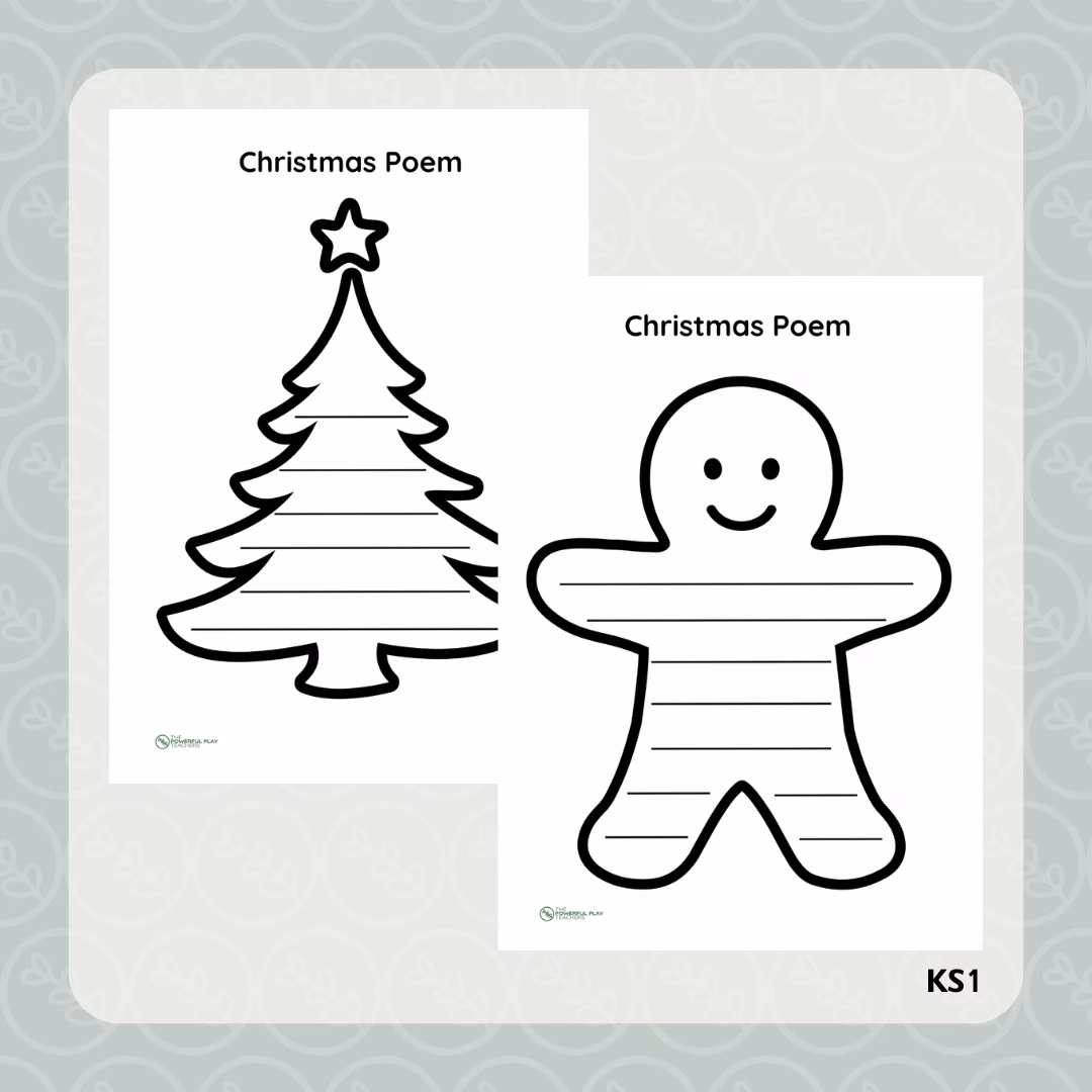 Christmas Poem Template