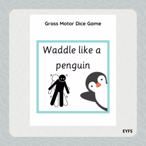 Winter Gross Motor Pocket Dice Game