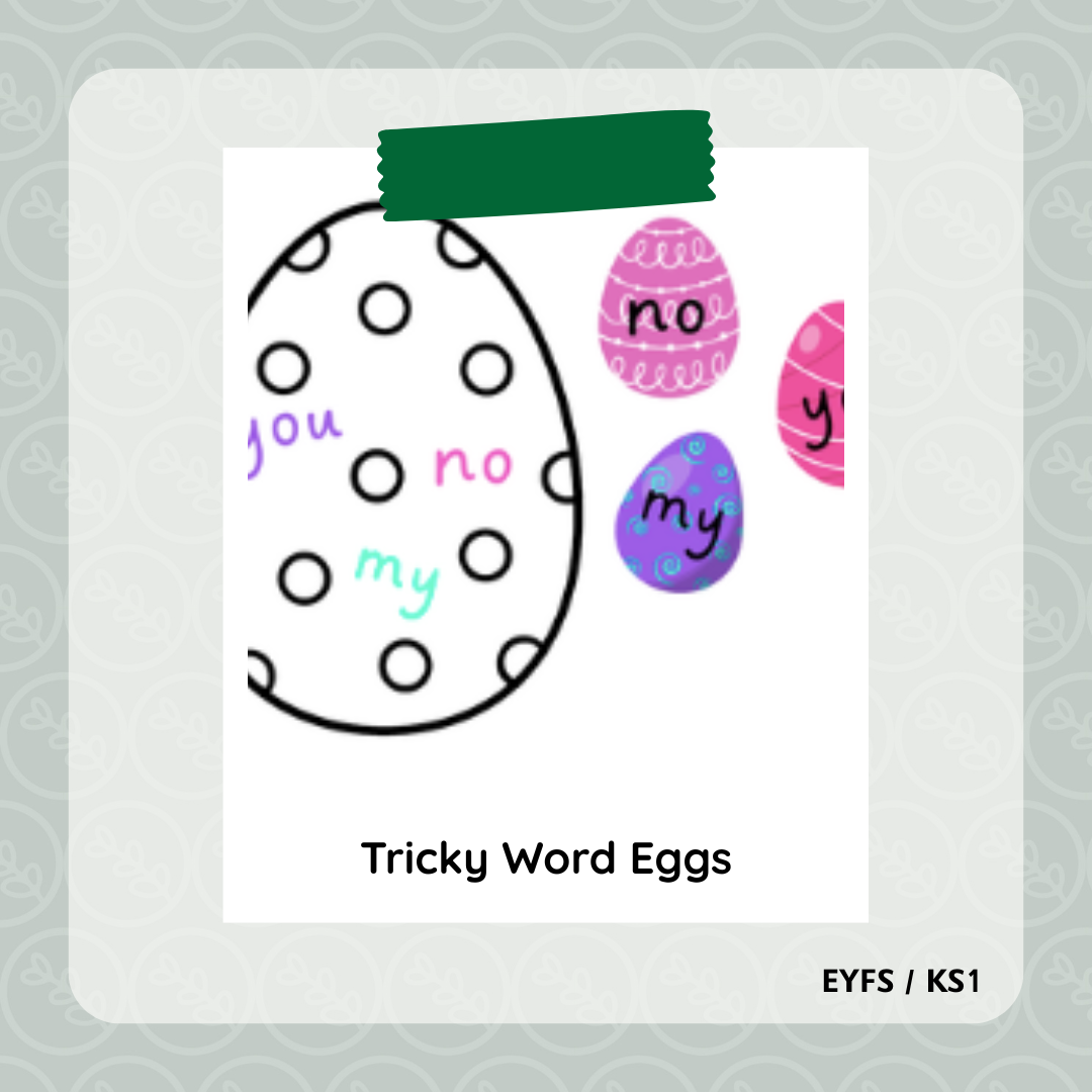 Tricky Word Eggs